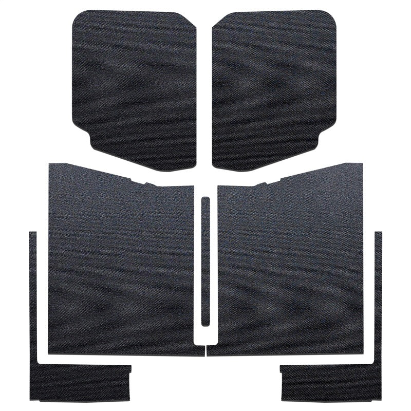 DEI 20-22 Jeep Gladiator JT 4-Door Boom Mat Complete Headliner Kit - 7 Piece - Black - Black Ops Auto Works