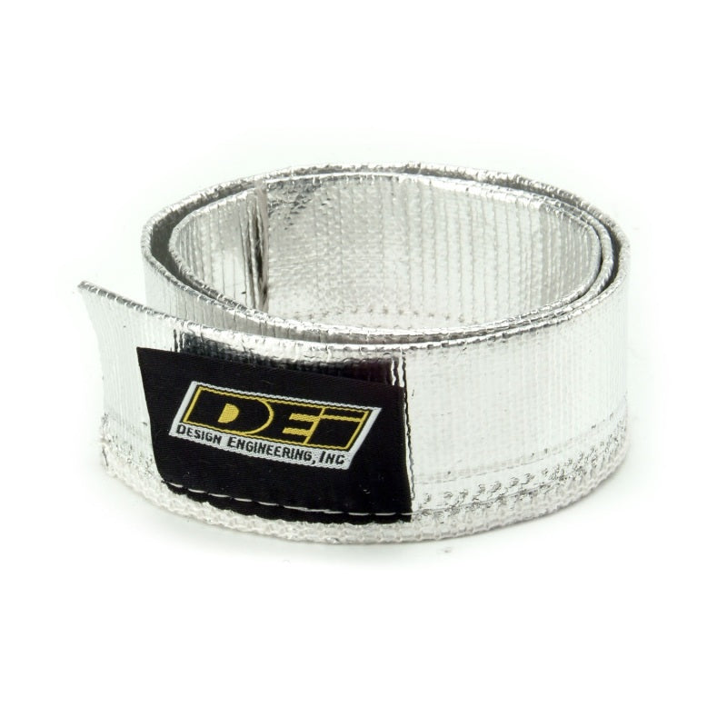 DEI Heat Sheath 1-1/4in I.D. x 3ft - Aluminized Sleeving - Sewn Edge - Black Ops Auto Works