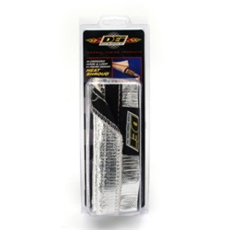 DEI Heat Shroud 1in I.D. x 3ft - Aluminized Sleeving - Hook and Loop Edge - Black Ops Auto Works