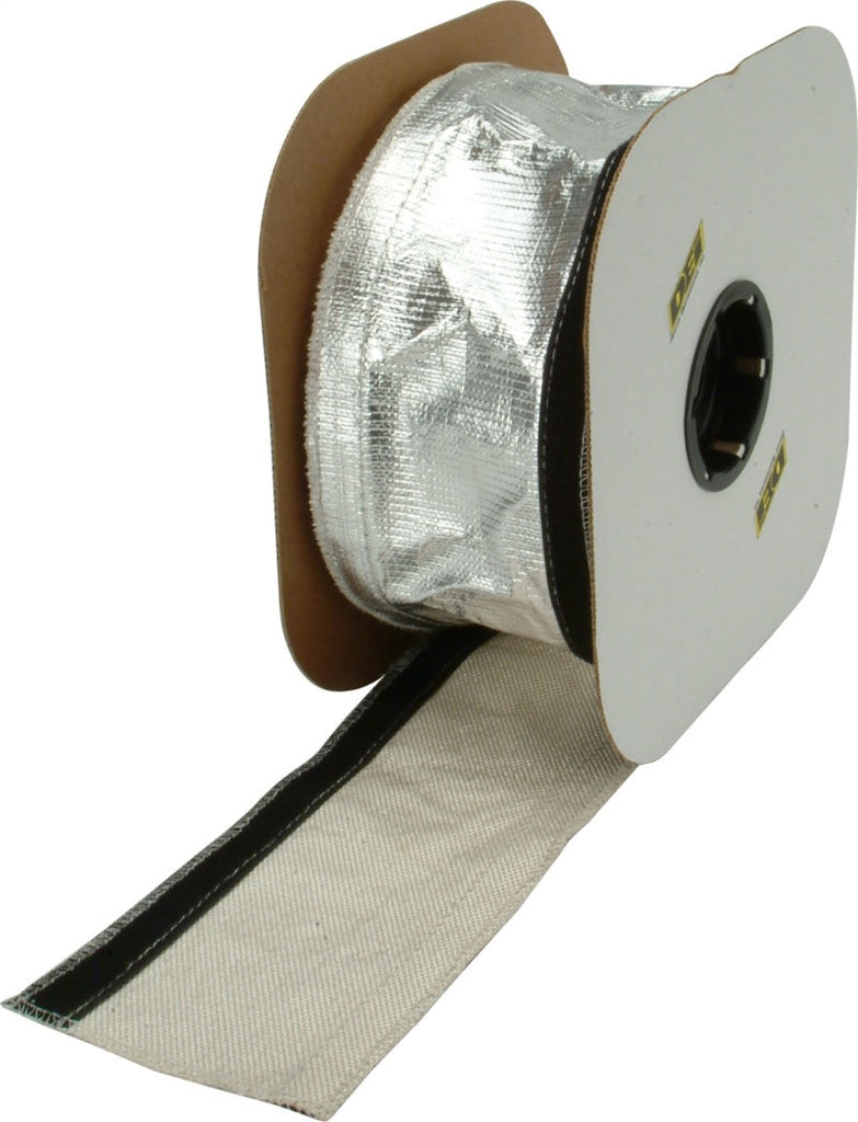 DEI Heat Shroud 2-1/2in x 50ft Spool - Aluminized Sleeving-Hook and Loop Edge - Black Ops Auto Works