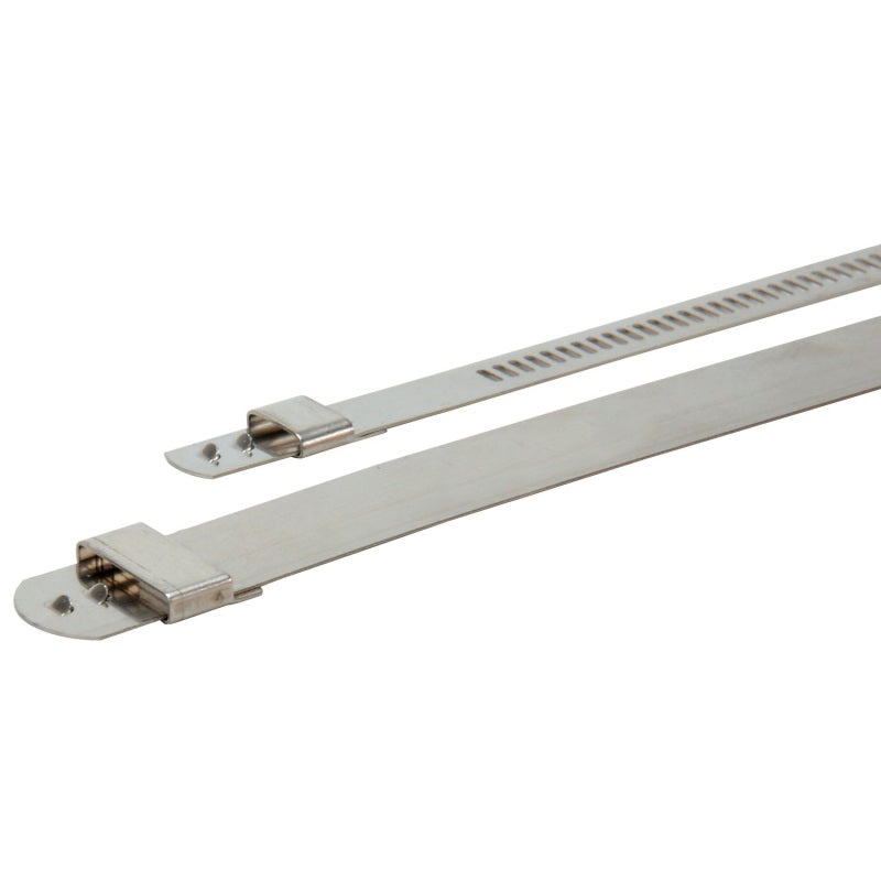 DEI Stainless Steel Positive Locking Tie 1/2in (12mm) x 20in - 10 per pack - Black Ops Auto Works