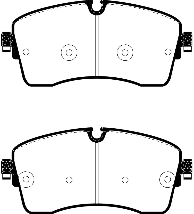 EBC 2018+ Jaguar E-Pace 2.0L Turbo (246) Yellowstuff Front Brake Pads-Brake Pads - Performance-EBC