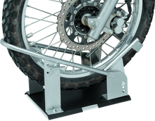 Load image into Gallery viewer, BKM152453-BikeMaster Heavy Duty Wheel Chock - Silver-Bike Racks-Bike Master