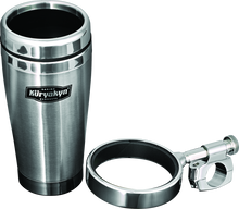 Load image into Gallery viewer, KUR1464-Kuryakyn Drink Holder With Stainless Steel Mug 1in Bar Clamp Chrome-Cup Holders-Kuryakyn