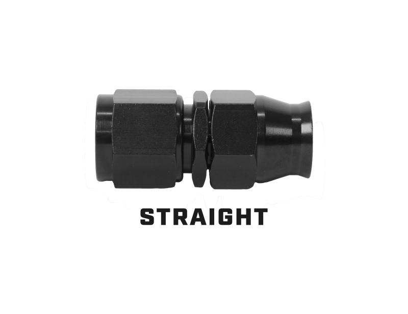 Aeromotive PTFE Hose End - AN-06 - Straight - Black Anodized-Fittings-Aeromotive