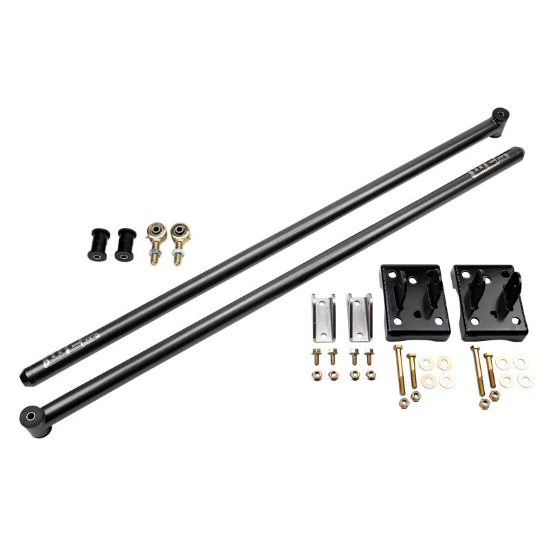 WCFWCF100826-GB-Wehrli 20-24 Duramax RCLB/CCSB/ECSB 60in Traction Bar Kit - Gloss Black-Suspension Arms & Components-Wehrli
