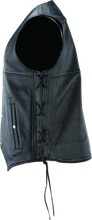 Load image into Gallery viewer, RIV094433-River Road Old Skool Leather Vest Black - Large-Vests-River Road