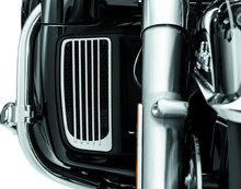 Load image into Gallery viewer, KUR7681-Kuryakyn Radiator Grills For Twin Cooled Models Chrome &amp; Black (Pair)-Exterior Trim-Kuryakyn