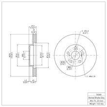 Load image into Gallery viewer, DFC DFC 00-10 Pontiac Vibe Front Brake Rotor