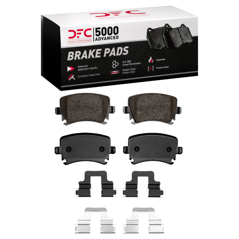 DFC DFC 00-18 Audi A4 (Mexico) Rear 5000 Advanced Ceramic Brake Pads and Hardware Kit