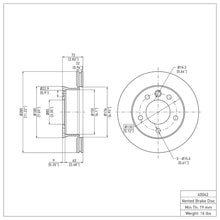 Load image into Gallery viewer, DFC DFC 02-06 Dodge Sprinter 3500 Front GeoSPEC Coated Rotor