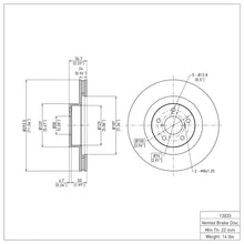 Load image into Gallery viewer, DFC DFC 02-08 Subaru Impreza Front GeoSPEC Coated Rotor