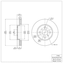 Load image into Gallery viewer, DFC DFC 04-06 Scion XA Front Brake Rotor