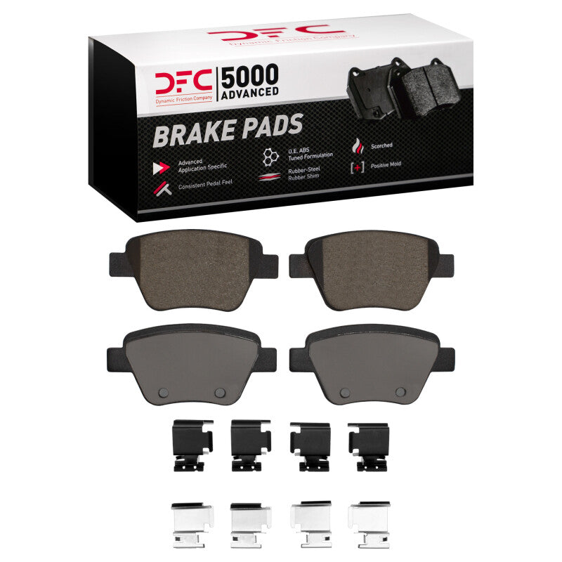 DFC DFC 05-16 Audi A3 Rear 5000 Advanced Ceramic Brake Pads and Hardware Kit