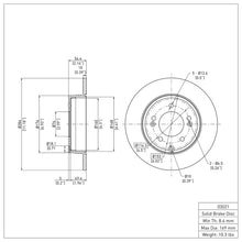 Load image into Gallery viewer, DFC DFC 05-20 Hyundai Sonata Rear Brake Rotor
