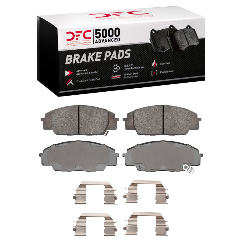 DFC DFC 06-11 Honda Civic Sedan Front 5000 Advanced Ceramic Brake Pads and Hardware Kit