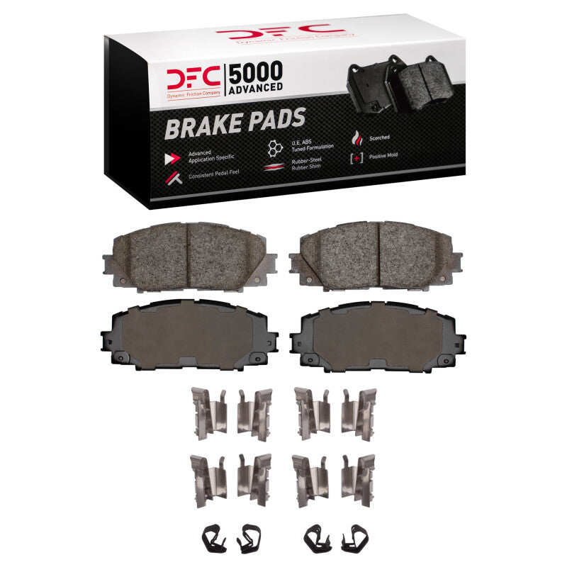 DFC DFC 06-18 Toyota Yaris (USA/Canada) Front 5000 Advanced Ceramic Brake Pads and Hardware Kit