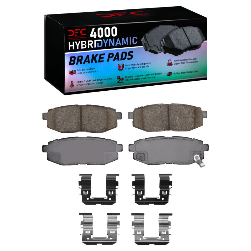 DFC DFC 06-25 Scion FR-S Rear 4000 HybriDynamic Brake Pads and Hardware Kit