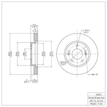 Load image into Gallery viewer, DFC DFC 07-10 Hyundai Elantra Front Brake Rotor
