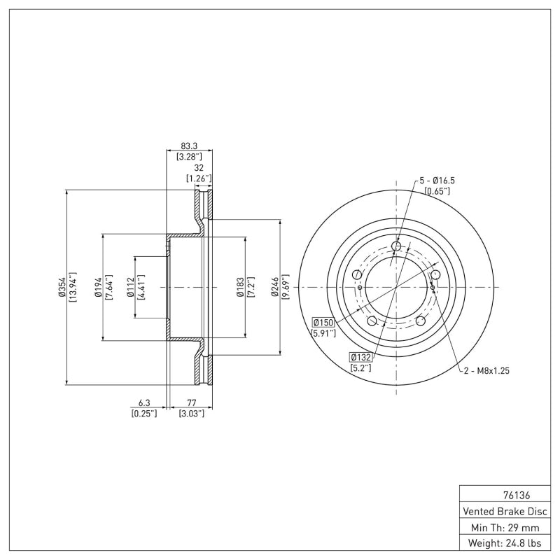 DFC DFC 07-22 Lexus LX570 Front Brake Rotor