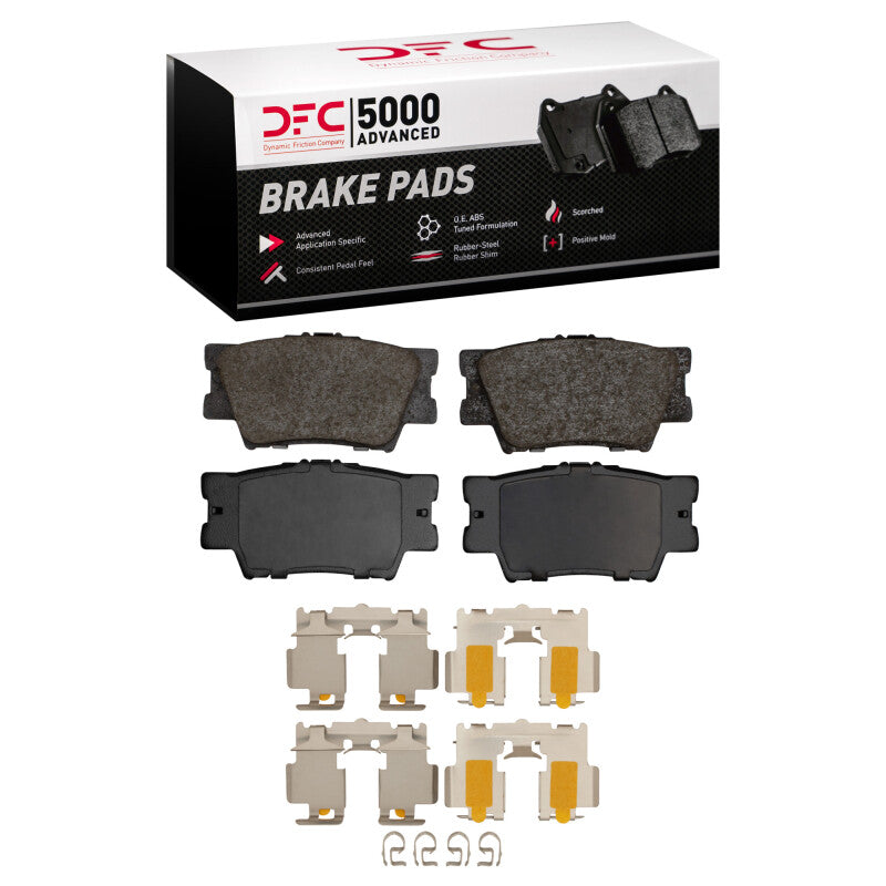 DFC DFC 07-24 Toyota Camry Rear 5000 Advanced Ceramic Brake Pads and Hardware Kit