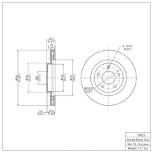 Load image into Gallery viewer, DFC DFC 07-25 Chrysler Sebring Front Brake Rotor