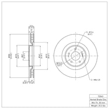 Load image into Gallery viewer, DFC DFC 08-15 Mitsubishi Lancer Front GeoSPEC Coated Rotor