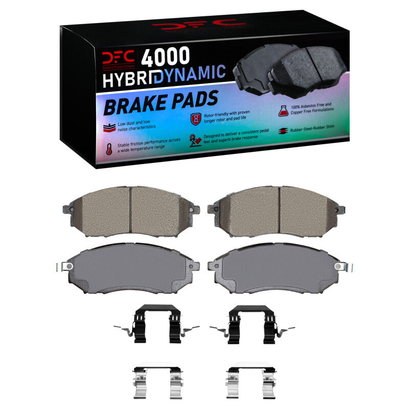 DFC DFC 09-13 Infiniti G37 Front 4000 HybriDynamic Brake Pads and Hardware Kit