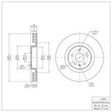Load image into Gallery viewer, DFC DFC 09-15 Cadillac CTS Front GeoSPEC Coated Rotor