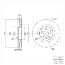 Load image into Gallery viewer, DFC DFC 09-15 Cadillac CTS Front GeoSPEC Coated Rotor