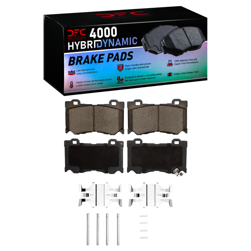 DFC DFC 09-20 Nissan 370Z Front 4000 HybriDynamic Brake Pads and Hardware Kit