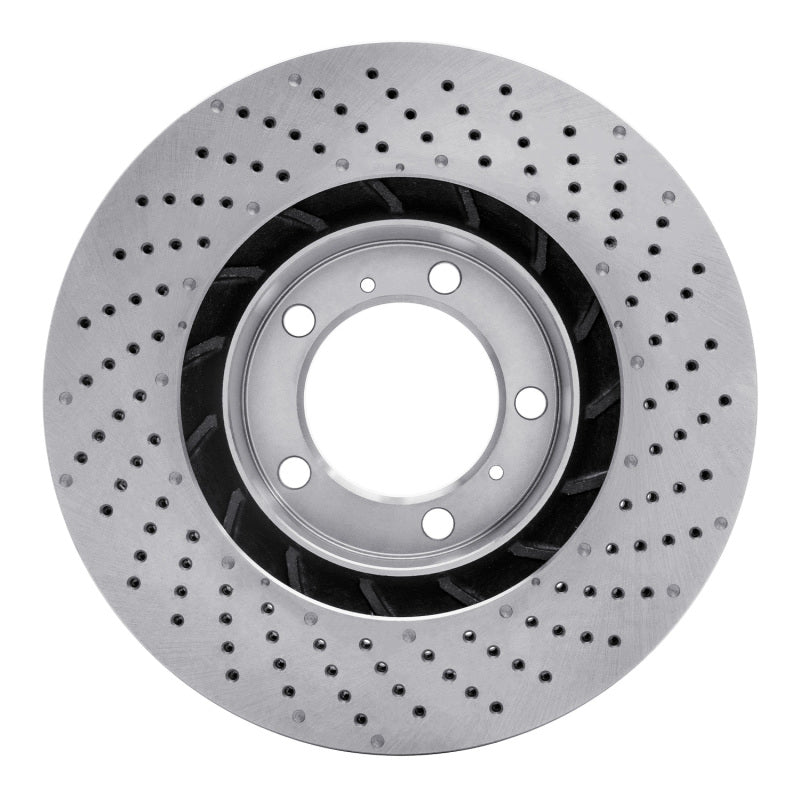 DFC DFC 09-23 Porsche 718 Boxster Left Front Drilled Brake Rotor