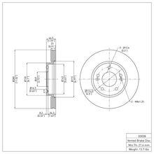 Load image into Gallery viewer, DFC DFC 11-25 Hyundai Elantra Coupe Front GeoSPEC Coated Rotor