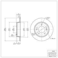 Load image into Gallery viewer, DFC DFC 11-25 Hyundai Veloster Rear GeoSPEC Coated Rotor