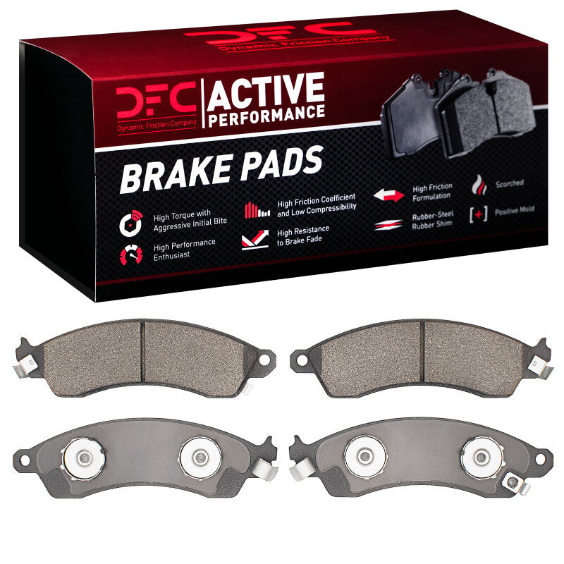 DFC Active Performance front brake pads for Chevrolet Camaro Corvette Ford Mustang and Pontiac Firebird