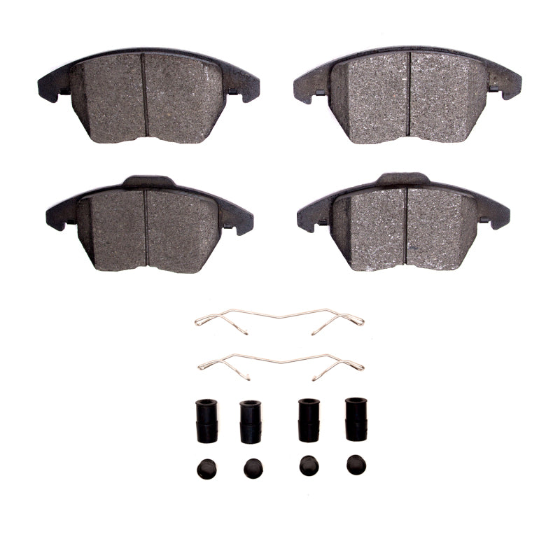 DFC Active Performance front brake pads and hardware kit for Audi TT applications