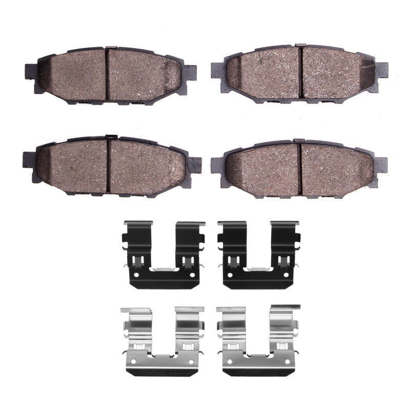 DFC Active Performance rear brake pads and hardware kit for Subaru applications