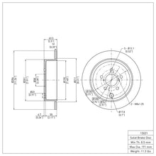 Load image into Gallery viewer, DFC DFC 12-14 Subaru WRX Rear GeoSPEC Coated Rotor
