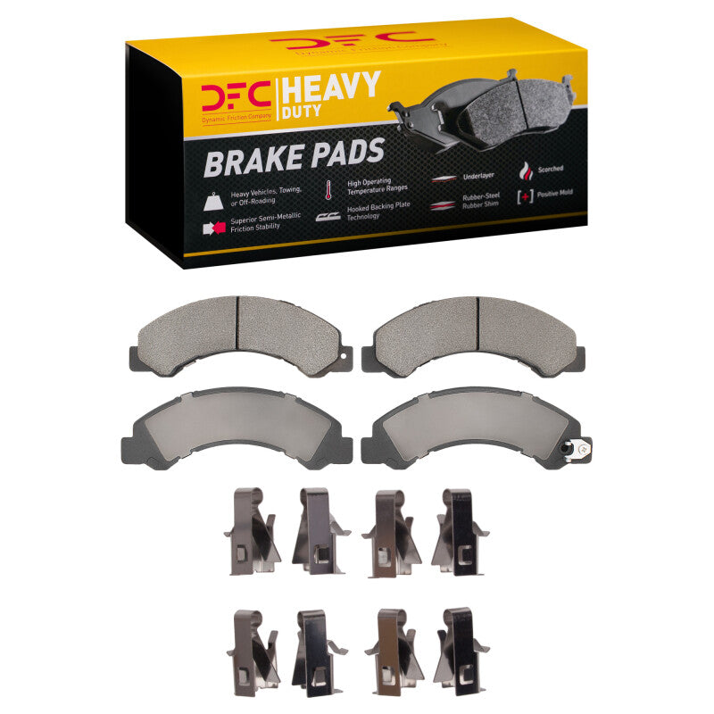 DFC DFC 12-20 Hino 155 Fr & Rr Heavy Duty Pads and Hardware Kit