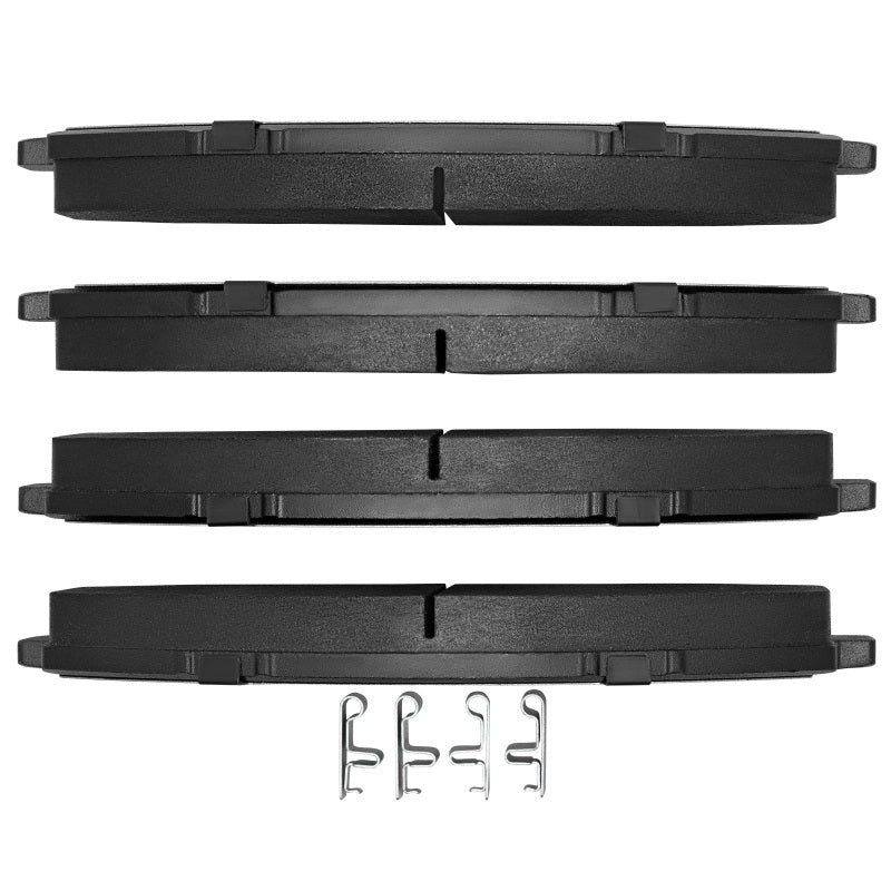 DFC Heavy Duty semi metallic brake pads for 1999 to 2024 Chevrolet W5500 Tiltmaster front and rear, product view 2