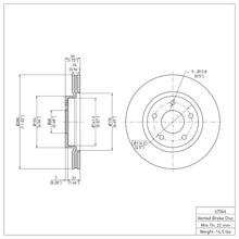 Load image into Gallery viewer, DFC DFC 13-19 Nissan Sentra Front GeoSPEC Coated Rotor