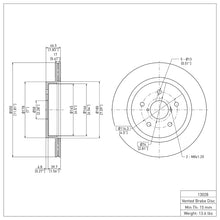 Load image into Gallery viewer, DFC DFC 15-25 Subaru WRX Rear GeoSPEC Coated Rotor