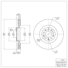 Load image into Gallery viewer, DFC DFC 17-25 Alfa Romeo GIULIA Front Brake Rotor