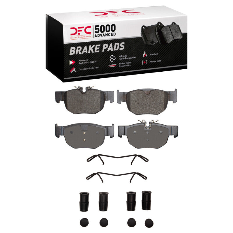 DFC DFC 19-26 Jaguar F-Pace Rear 5000 Advanced Low Metallic Brake Pads and Hardware Kit