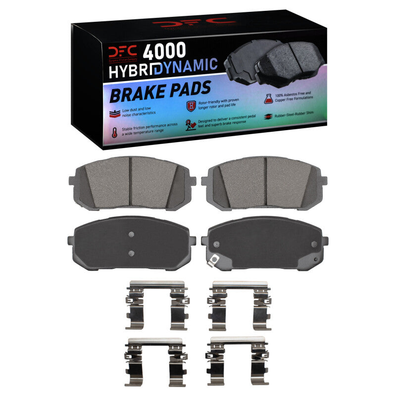 DFC DFC 21-25 Hyundai Elantra Front 4000 HybriDynamic Brake Pads and Hardware Kit