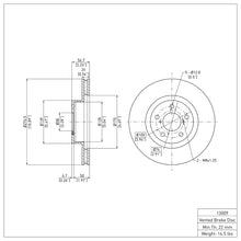 Load image into Gallery viewer, DFC DFC 90-16 Saab 9-2X Front GeoSPEC Coated Rotor