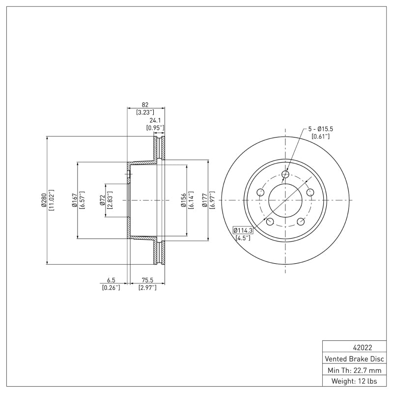 DFC DFC 90-99 Jeep Wrangler Front GeoSPEC Coated Rotor