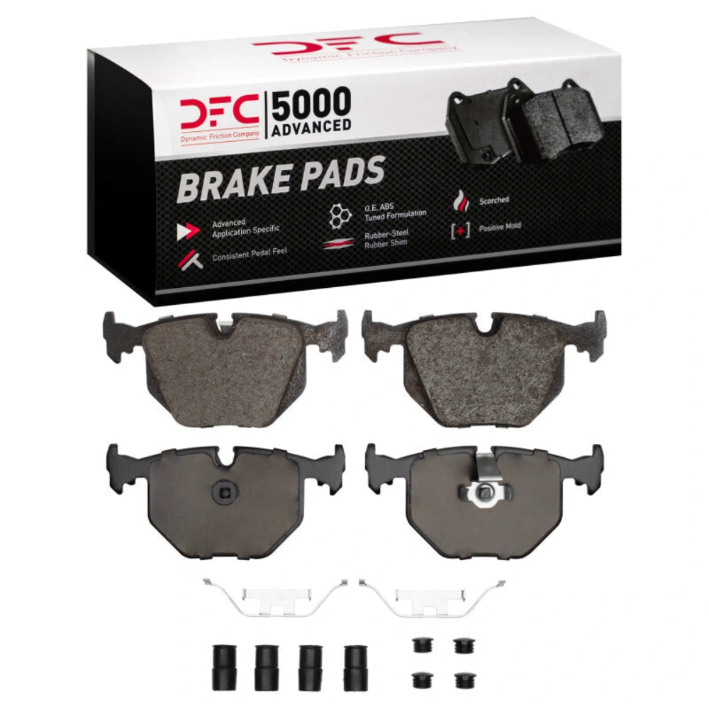 DFC DFC 91-08 BMW 740IL Rear 5000 Advanced Low Metallic Brake Pads and Hardware Kit