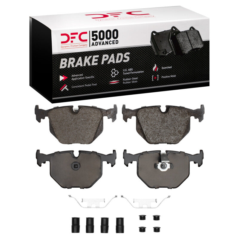 DFC DFC 91-08 BMW 740IL Rear 5000 Advanced Low Metallic Brake Pads and Hardware Kit