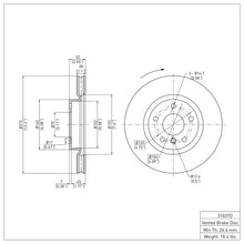 Load image into Gallery viewer, DFC DFC 95-99 BMW M3 E36 Right Front Brake Rotor